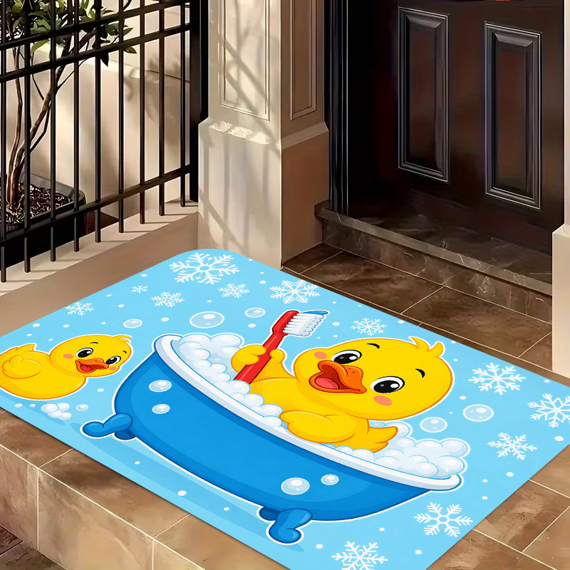 Cute Yellow Duck Bath Flannel  - Baby Nursery Yellow 评论和价格