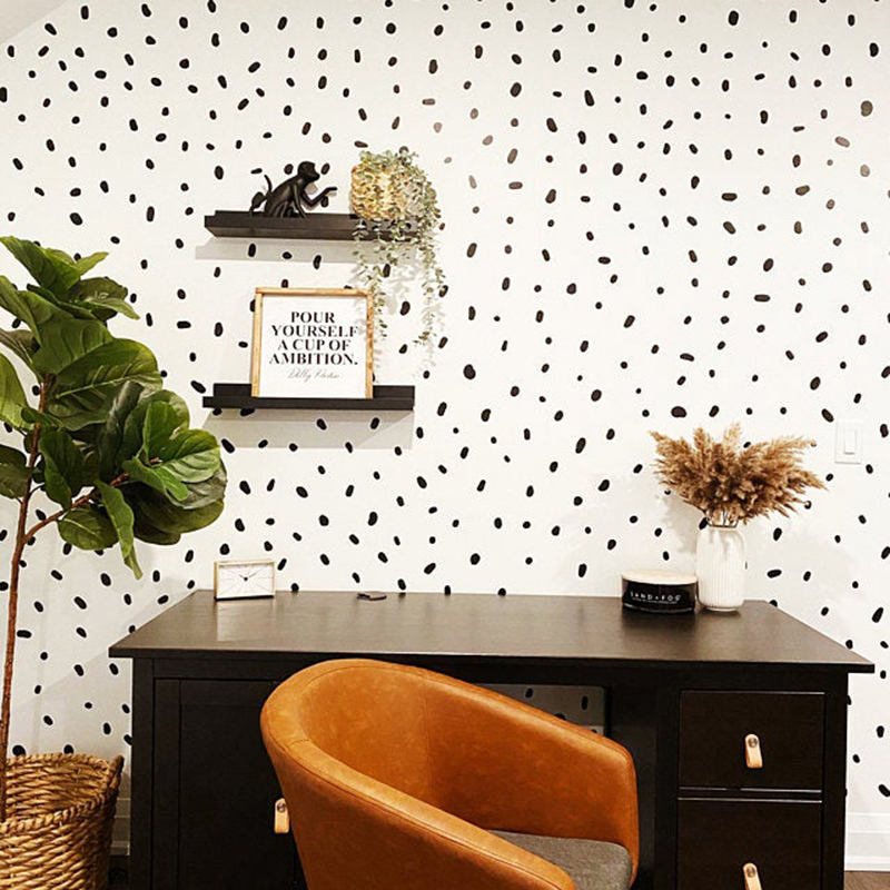 140 Pcs Polka Dots Nordic Wall - Baby Nursery Vinyl 评论和价格