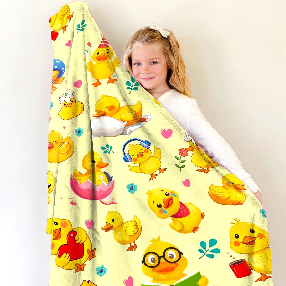 Yellow Chick Animal Print Blan - Baby Nursery Yellow 评论和价格