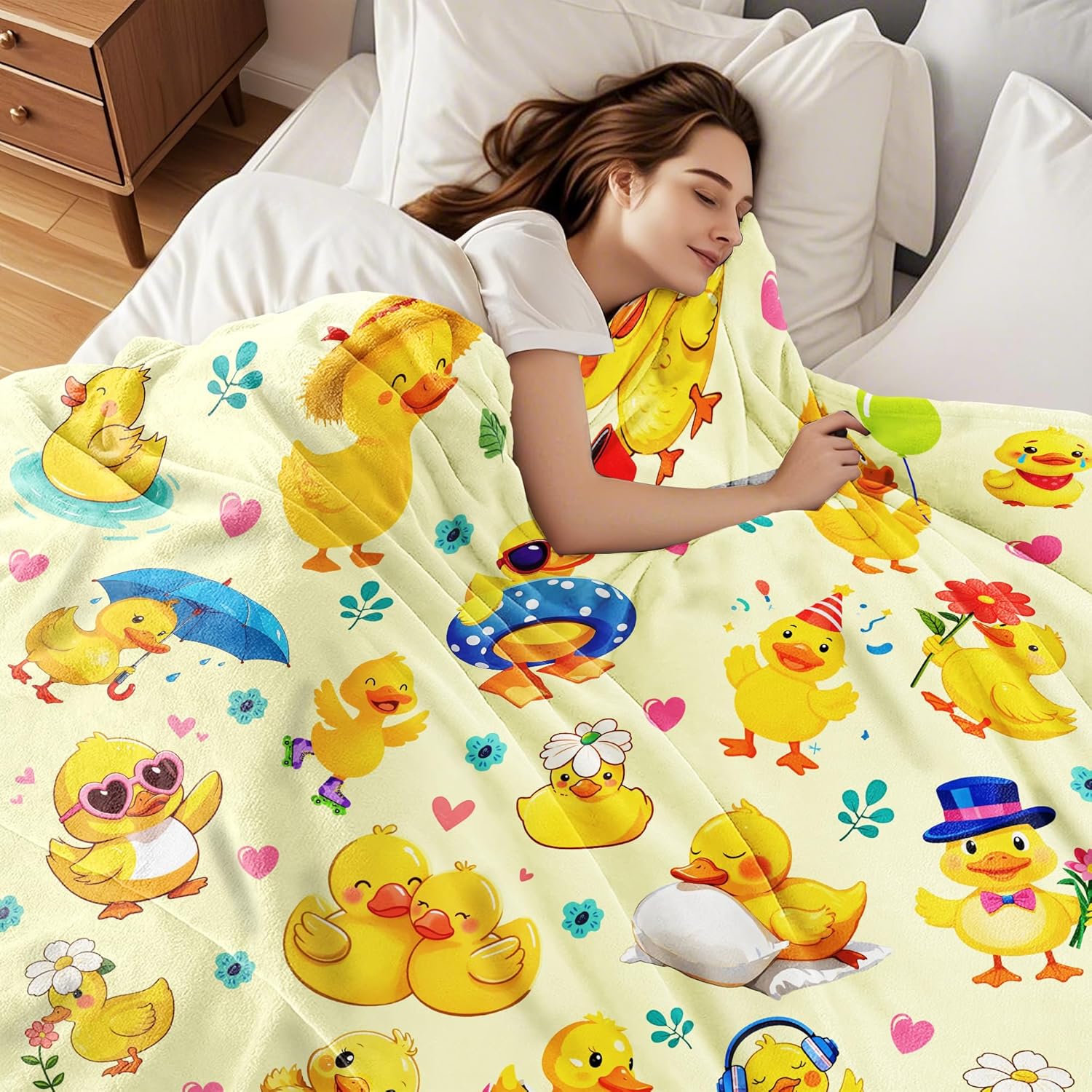 Yellow Chick Animal Print Blan - Baby Nursery Yellow 评论和价格