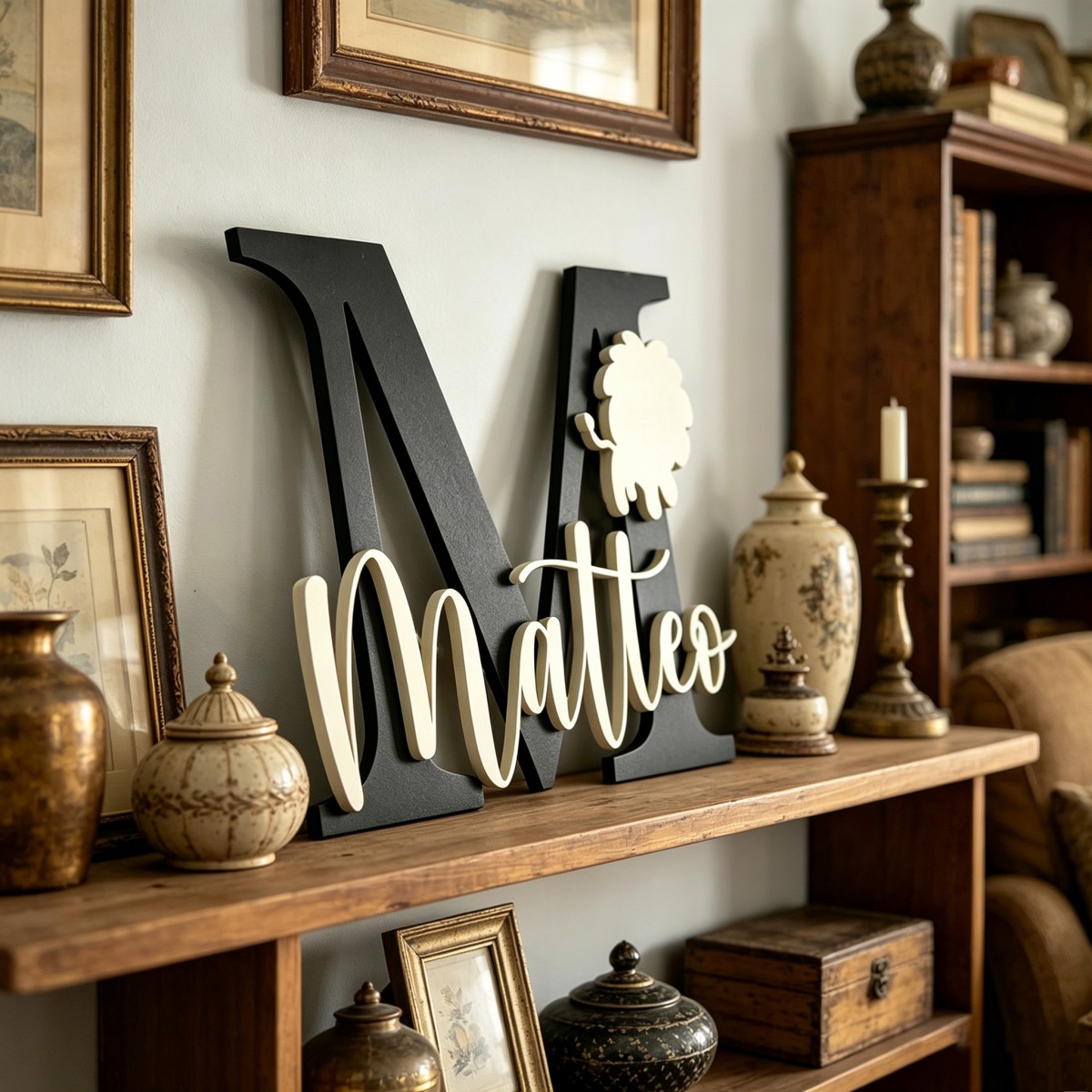 1Pc Custom Lion Name & Initial - Baby Nursery Decorations 评论和价格
