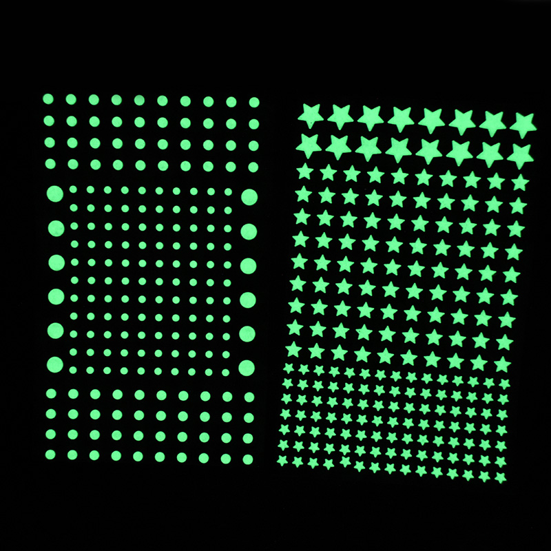 211pcs 3D Bubble Luminous Star - Baby Nursery Vinyl 评论和价格