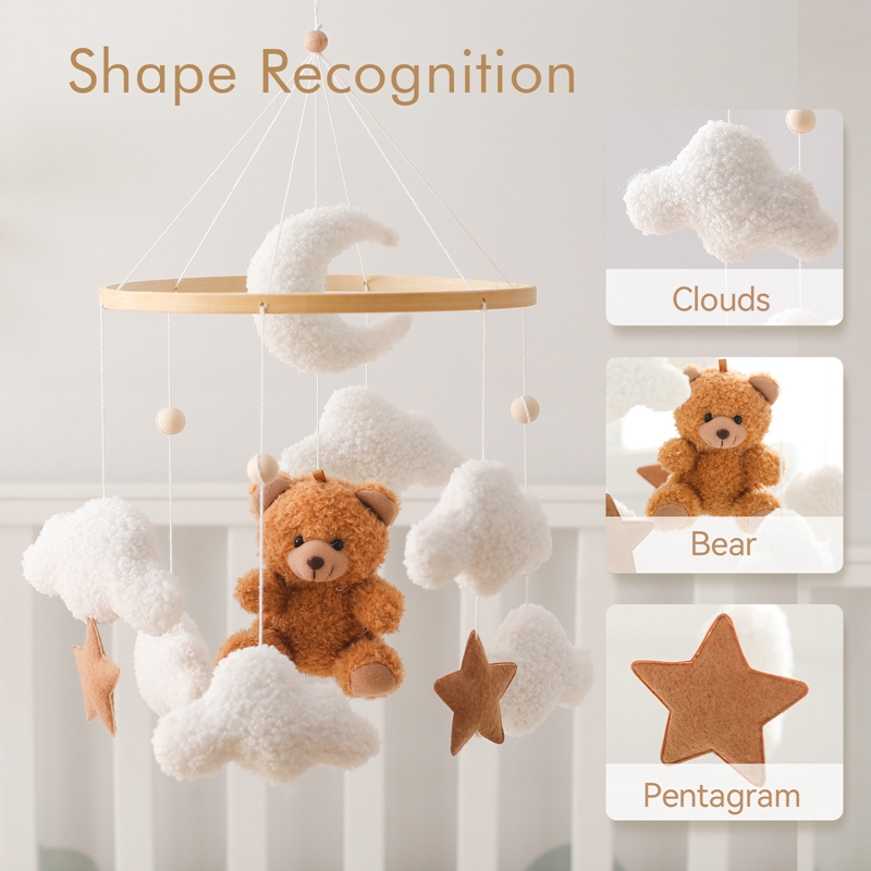 Wooden Crib Mobile Baby Bed Be - Crib Mobile Musical 评论和价格