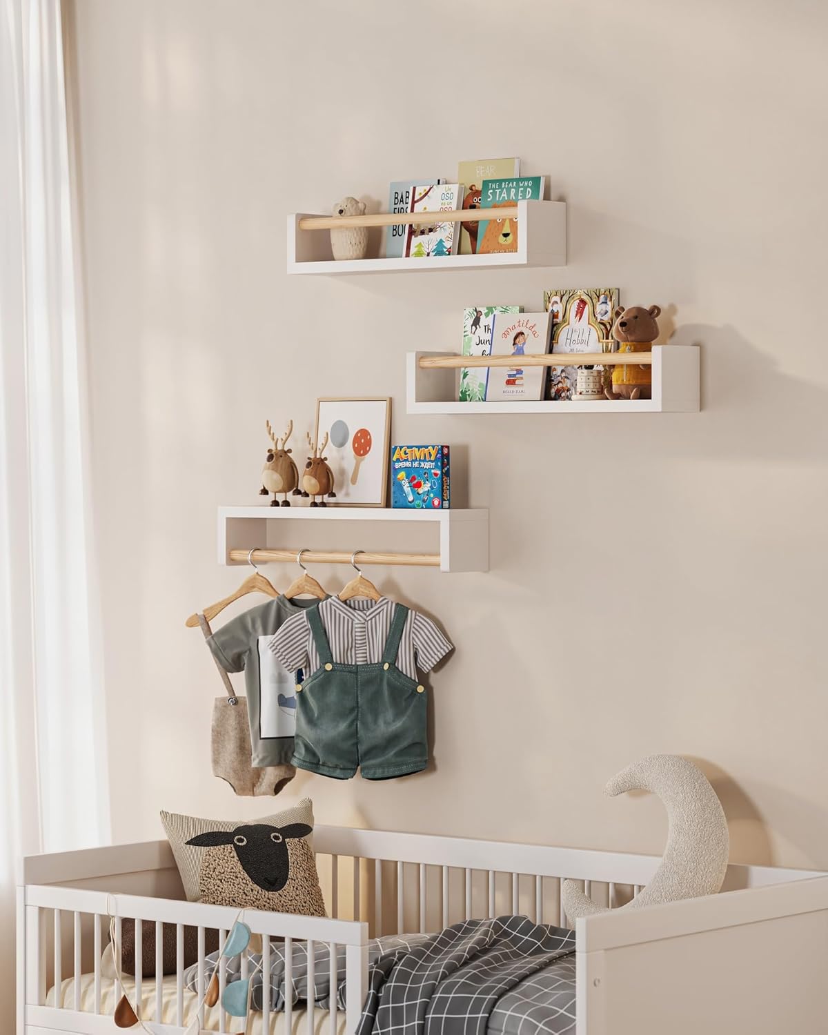 Set of 3 floating nursery book - Baby Nursery Sets 评论和价格