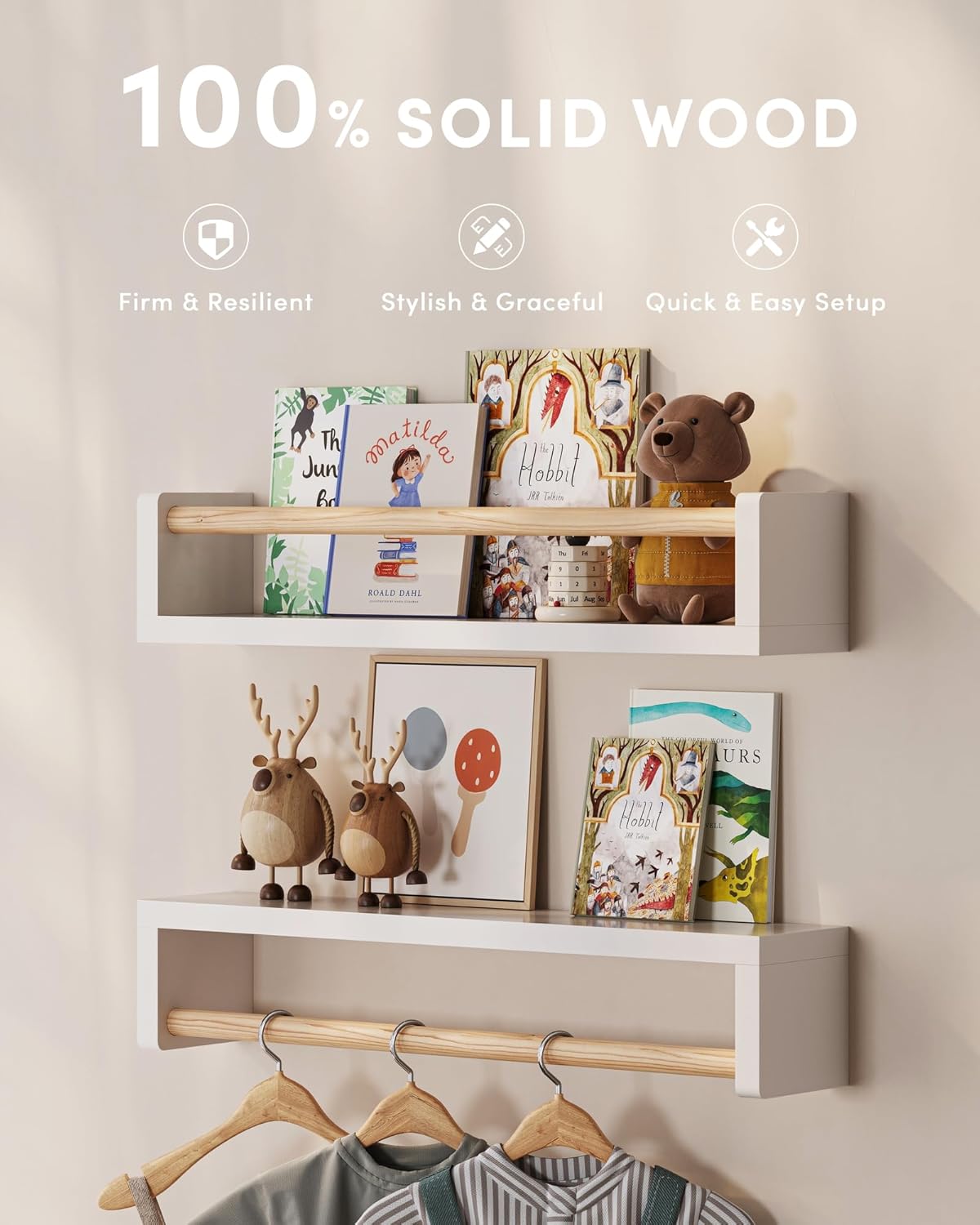 Set of 3 floating nursery book - Baby Nursery Sets 评论和价格