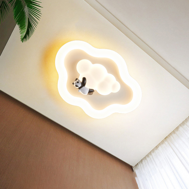 Cute white Cloud ceiling Light - Baby Nursery Knobs 评论和价格