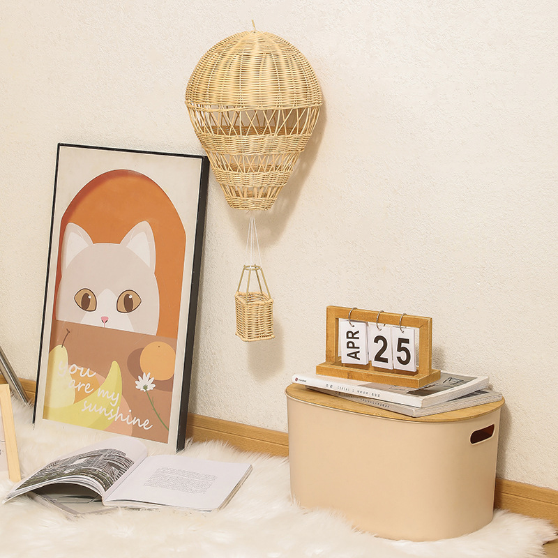 Handmade Rattan Hot Air Balloo - Baby Nursery Knobs 评论和价格