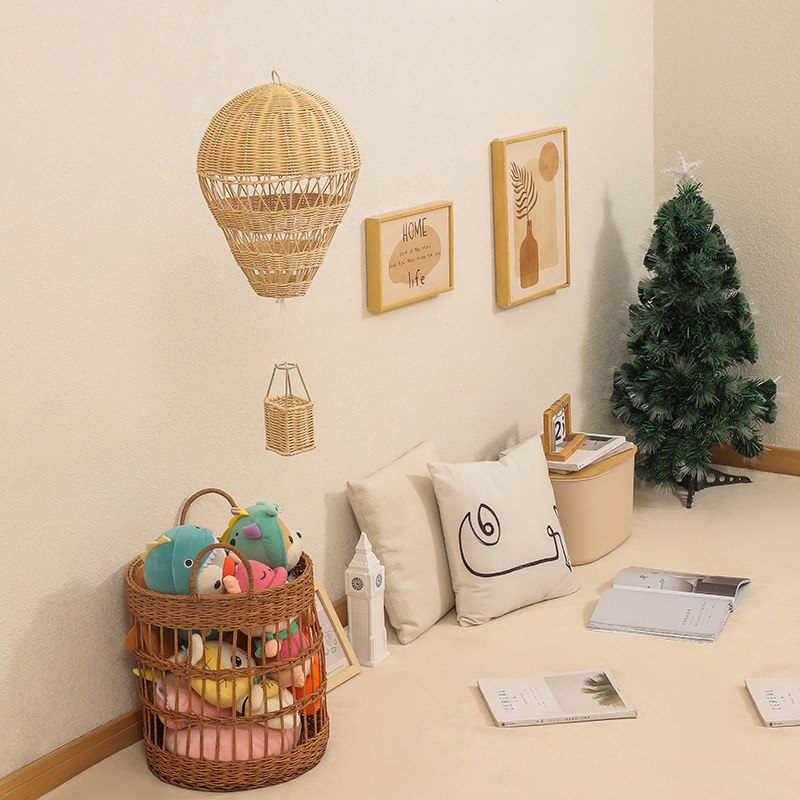 Handmade Rattan Hot Air Balloo - Baby Nursery Knobs 评论和价格