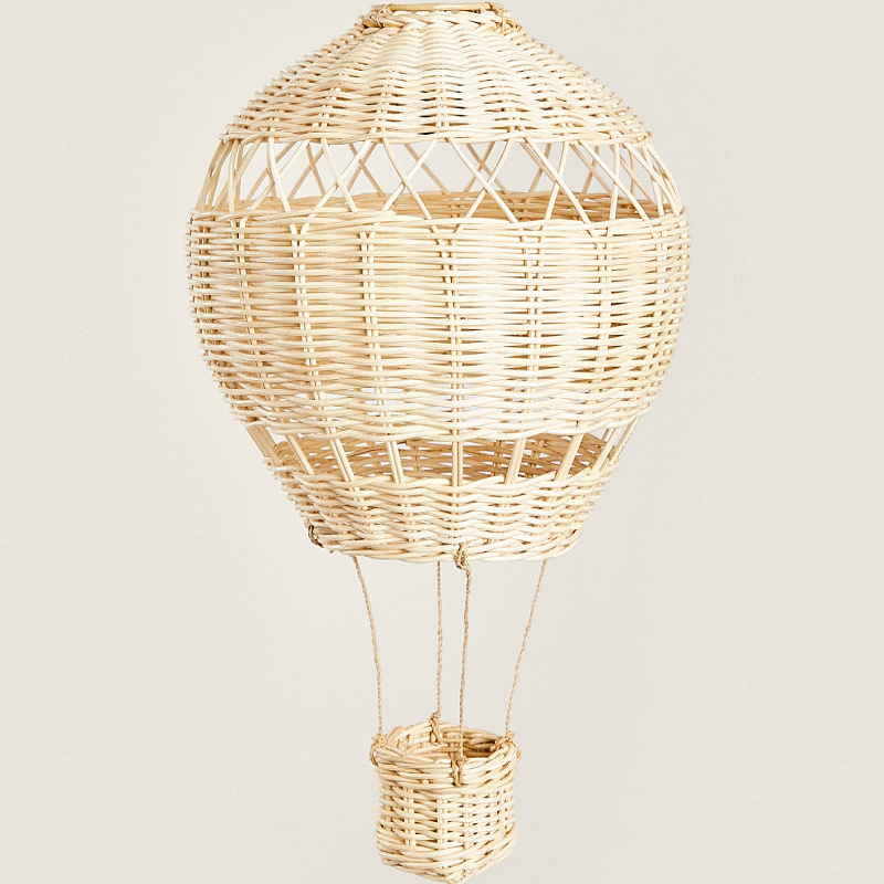 Handmade Rattan Hot Air Balloo - Baby Nursery Knobs 评论和价格