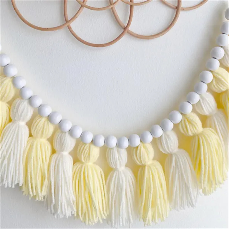 Yellow Boho Tassel Garlands Wa - Baby Nursery Yellow 评论和价格