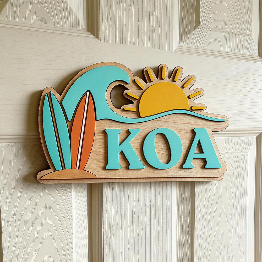 Custom Beach Wave Surfboard Su - Baby Nursery Name 评论和价格