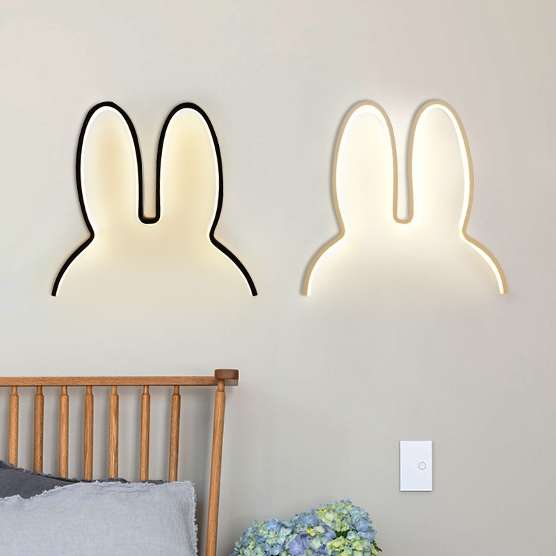 Cute Led Rabbit Wall Lights US - Baby Nursery Night Light 评论和价格