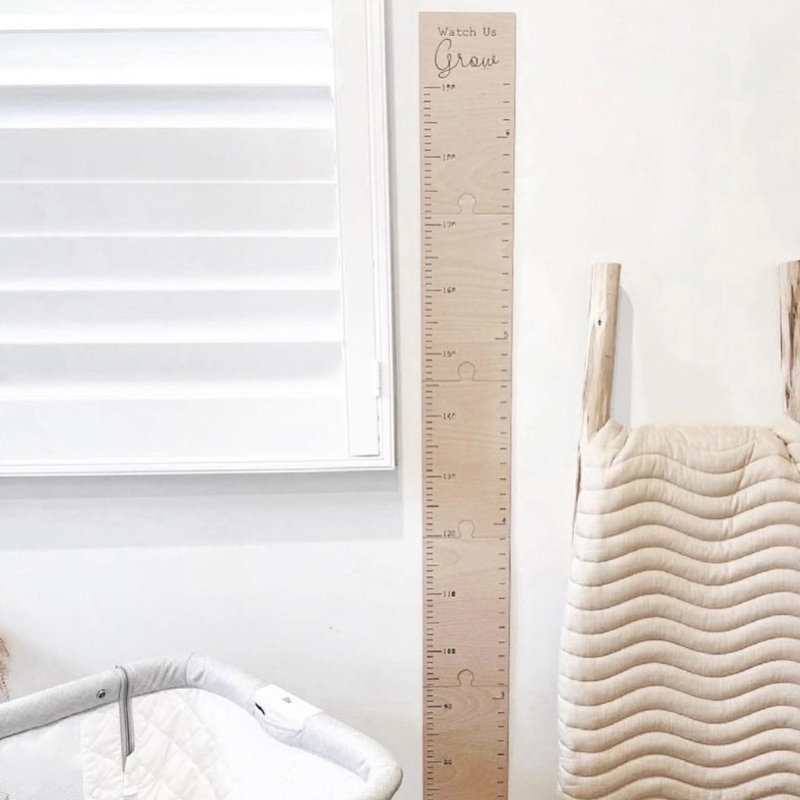 Nordic Wooden Kids Height Grow - Growth Chart Ruler 评论和价格