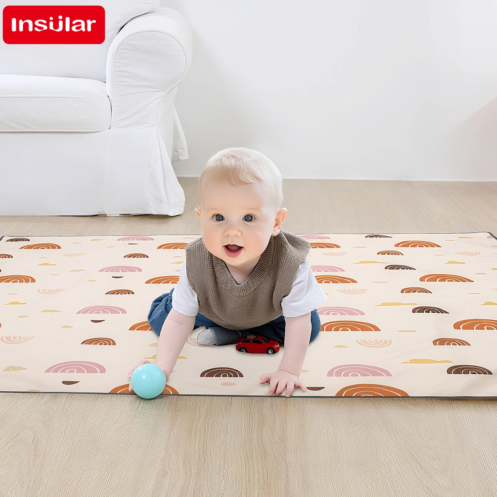 INSULAR Foldable Baby Play Mat - Baby Mattress Waterproof 评论和价格