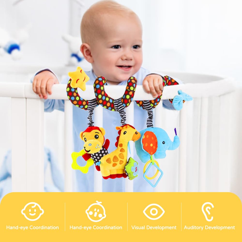 Baby Car Seat Stroller Spiral  - Crib Mobile Musical 评论和价格