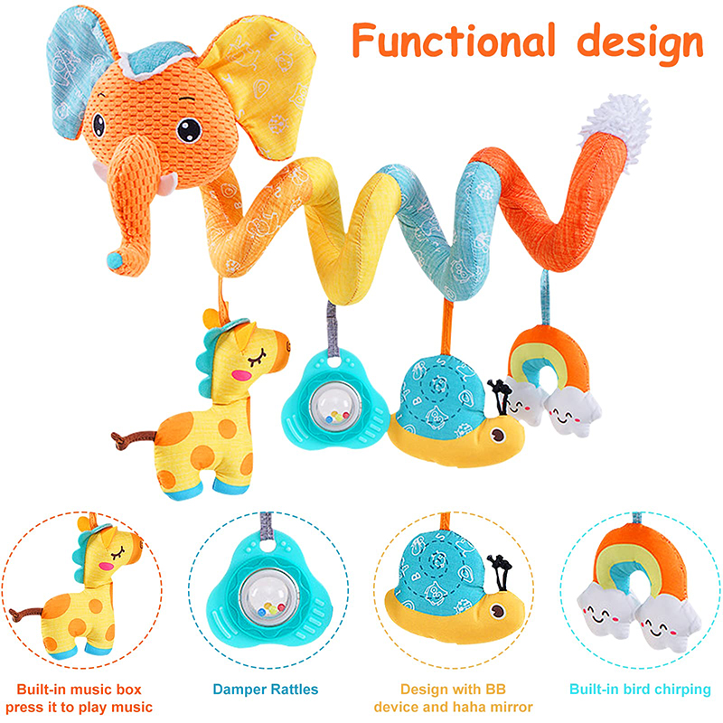 Car Seat Toys Infant Color Ele - Crib Mobile Musical 评论和价格