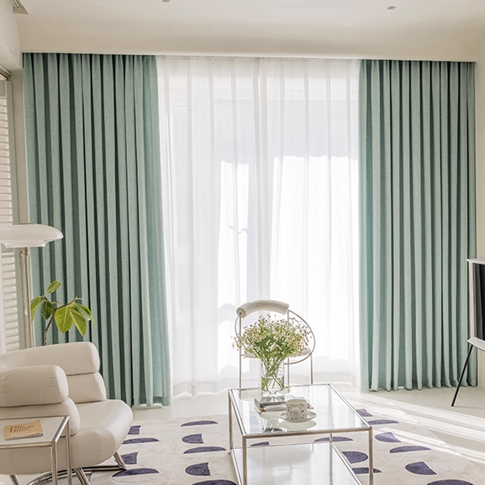 1pc Modern Simple Solid Color  - Blackout Curtain Nursery 评论和价格