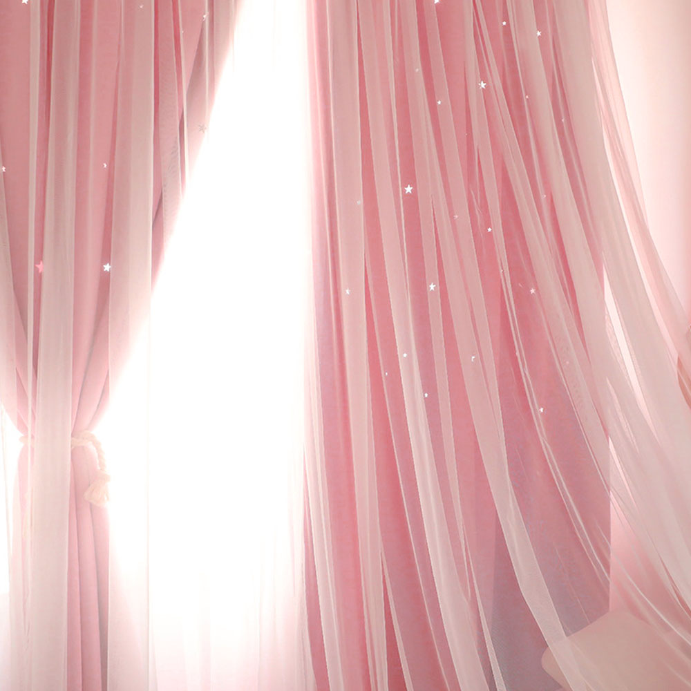 Stars Blackout Curtains Double - Blackout Curtain Nursery 评论和价格