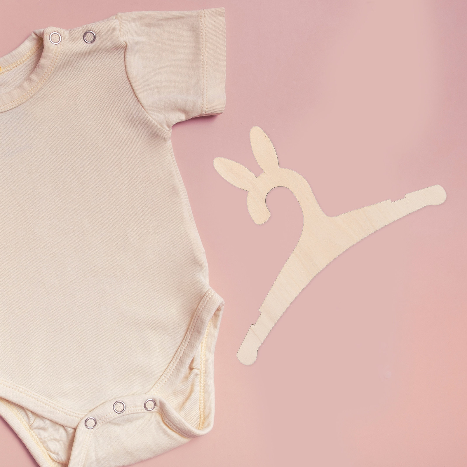 5Pcs DIY Wooden Baby Clothes H - Baby Nursery Decorations 评论和价格