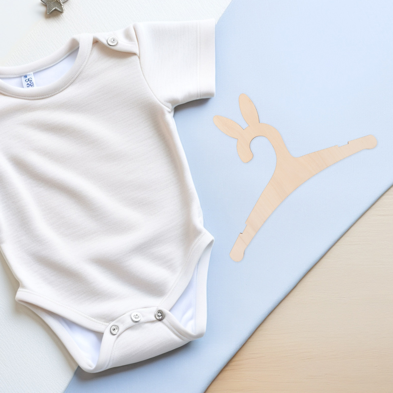 5Pcs DIY Wooden Baby Clothes H - Baby Nursery Decorations 评论和价格